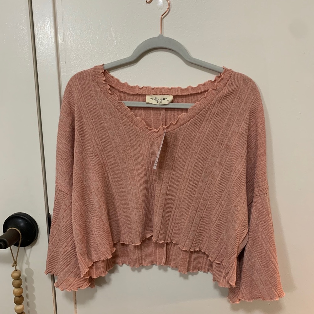 Boutique Flare Sleeve Blouse